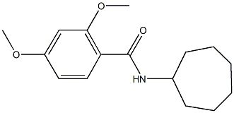 N-cycloheptyl-2,4-dimethoxybenzamide Struktur