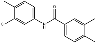 N-(3-chloro-4-methylphenyl)-3,4-dimethylbenzamide Struktur