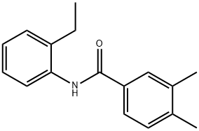 N-(2-ethylphenyl)-3,4-dimethylbenzamide Struktur