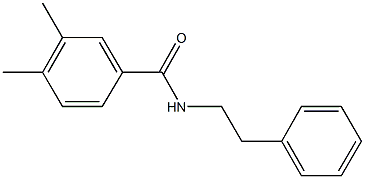 3,4-dimethyl-N-(2-phenylethyl)benzamide Struktur