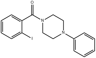 1-(2-iodobenzoyl)-4-phenylpiperazine Struktur