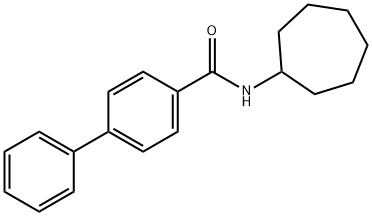 N-cycloheptyl[1,1'-biphenyl]-4-carboxamide Struktur