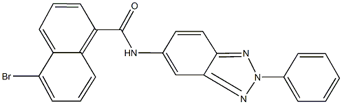 5-bromo-N-(2-phenyl-2H-1,2,3-benzotriazol-5-yl)-1-naphthamide Struktur