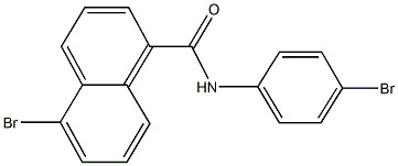 5-bromo-N-(4-bromophenyl)-1-naphthamide Struktur