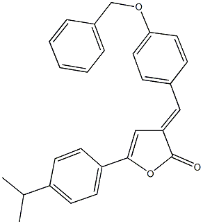 3-[4-(benzyloxy)benzylidene]-5-(4-isopropylphenyl)-2(3H)-furanone Struktur