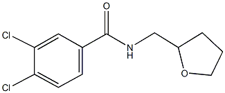 3,4-dichloro-N-(tetrahydro-2-furanylmethyl)benzamide Struktur