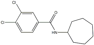 3,4-dichloro-N-cycloheptylbenzamide Struktur