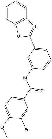 N-[3-(1,3-benzoxazol-2-yl)phenyl]-3-bromo-4-methoxybenzamide Struktur