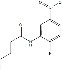 N-{2-fluoro-5-nitrophenyl}pentanamide Struktur