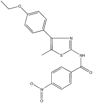 N-[4-(4-ethoxyphenyl)-5-methyl-1,3-thiazol-2-yl]-4-nitrobenzamide Struktur