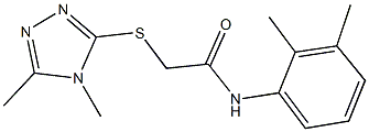 N-(2,3-dimethylphenyl)-2-[(4,5-dimethyl-4H-1,2,4-triazol-3-yl)sulfanyl]acetamide Struktur