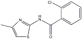 2-chloro-N-(4-methyl-1,3-thiazol-2-yl)benzamide Struktur