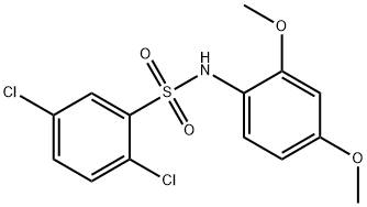 2,5-dichloro-N-(2,4-dimethoxyphenyl)benzenesulfonamide Struktur