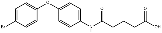 5-[4-(4-bromophenoxy)anilino]-5-oxopentanoic acid Struktur