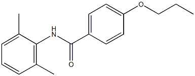 N-(2,6-dimethylphenyl)-4-propoxybenzamide Struktur