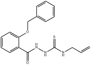 N-allyl-2-[2-(benzyloxy)benzoyl]hydrazinecarbothioamide Struktur