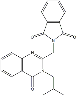 2-[(3-isobutyl-4-oxo-3,4-dihydro-2-quinazolinyl)methyl]-1H-isoindole-1,3(2H)-dione Struktur