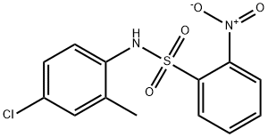 N-(4-chloro-2-methylphenyl)-2-nitrobenzenesulfonamide Struktur