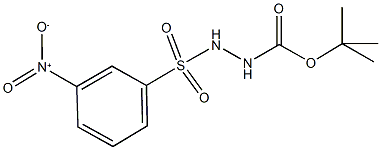 tert-butyl 2-({3-nitrophenyl}sulfonyl)hydrazinecarboxylate Struktur