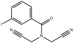 N,N-bis(cyanomethyl)-3-iodobenzamide Struktur