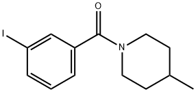 1-(3-iodobenzoyl)-4-methylpiperidine Struktur