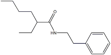 2-ethyl-N-(2-phenylethyl)hexanamide Struktur