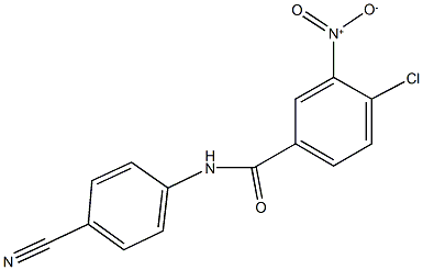 4-chloro-N-(4-cyanophenyl)-3-nitrobenzamide Struktur