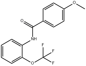 4-methoxy-N-[2-(trifluoromethoxy)phenyl]benzamide Struktur