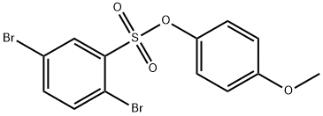 4-methoxyphenyl 2,5-dibromobenzenesulfonate Struktur