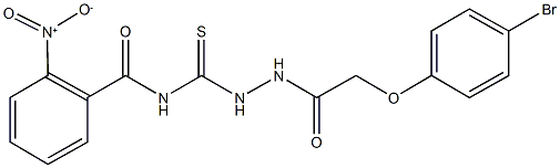 N-({2-[(4-bromophenoxy)acetyl]hydrazino}carbothioyl)-2-nitrobenzamide Struktur