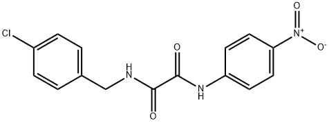 N~1~-(4-chlorobenzyl)-N~2~-{4-nitrophenyl}ethanediamide Struktur