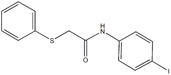 N-(4-iodophenyl)-2-(phenylsulfanyl)acetamide Struktur