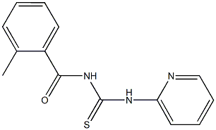 N-(2-methylbenzoyl)-N'-(2-pyridinyl)thiourea Struktur