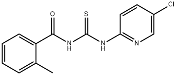 N-(5-chloro-2-pyridinyl)-N'-(2-methylbenzoyl)thiourea Struktur