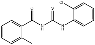 N-(2-chlorophenyl)-N'-(2-methylbenzoyl)thiourea Struktur