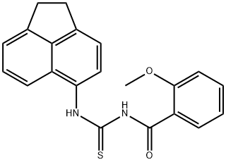 N-(1,2-dihydro-5-acenaphthylenyl)-N'-(2-methoxybenzoyl)thiourea Struktur