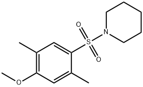 2,5-dimethyl-4-(1-piperidinylsulfonyl)phenyl methyl ether Struktur