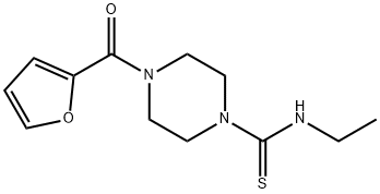 N-ethyl-4-(2-furoyl)-1-piperazinecarbothioamide Struktur