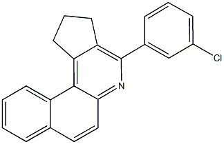 4-(3-chlorophenyl)-2,3-dihydro-1H-benzo[f]cyclopenta[c]quinoline Struktur