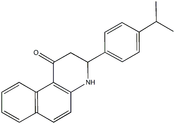 3-(4-isopropylphenyl)-3,4-dihydrobenzo[f]quinolin-1(2H)-one Struktur