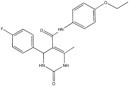 N-(4-ethoxyphenyl)-4-(4-fluorophenyl)-6-methyl-2-oxo-1,2,3,4-tetrahydro-5-pyrimidinecarboxamide Struktur