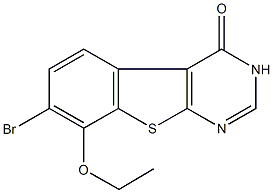 7-bromo-8-ethoxy[1]benzothieno[2,3-d]pyrimidin-4(3H)-one Struktur