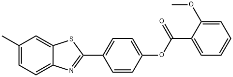 4-(6-methyl-1,3-benzothiazol-2-yl)phenyl 2-methoxybenzoate Struktur