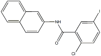 2-chloro-5-iodo-N-(2-naphthyl)benzamide Struktur