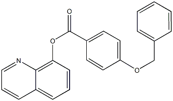 8-quinolinyl 4-(benzyloxy)benzoate Struktur