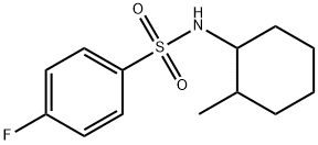 4-fluoro-N-(2-methylcyclohexyl)benzenesulfonamide Struktur