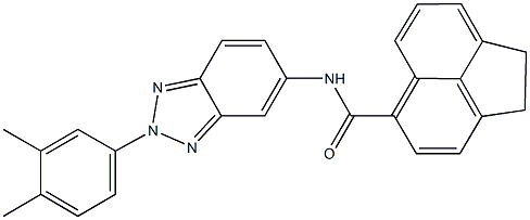 N-[2-(3,4-dimethylphenyl)-2H-1,2,3-benzotriazol-5-yl]-1,2-dihydro-5-acenaphthylenecarboxamide Struktur