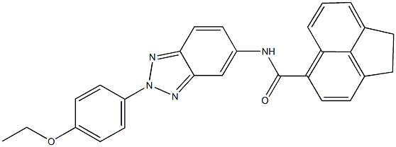 N-[2-(4-ethoxyphenyl)-2H-1,2,3-benzotriazol-5-yl]-1,2-dihydro-5-acenaphthylenecarboxamide Struktur