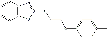 2-(1,3-benzothiazol-2-ylsulfanyl)ethyl 4-methylphenyl ether Struktur