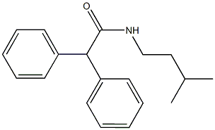 N-isopentyl-2,2-diphenylacetamide Struktur